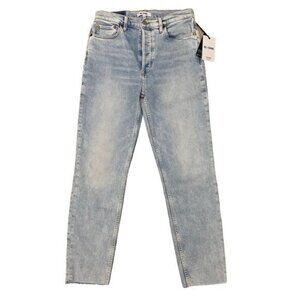 NEW Re/Done 90s High Rise Ankle Crop in Calm Waters Blue  Size 32